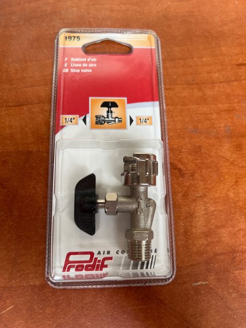 Pradif 1975 robinet d'air 1/4"