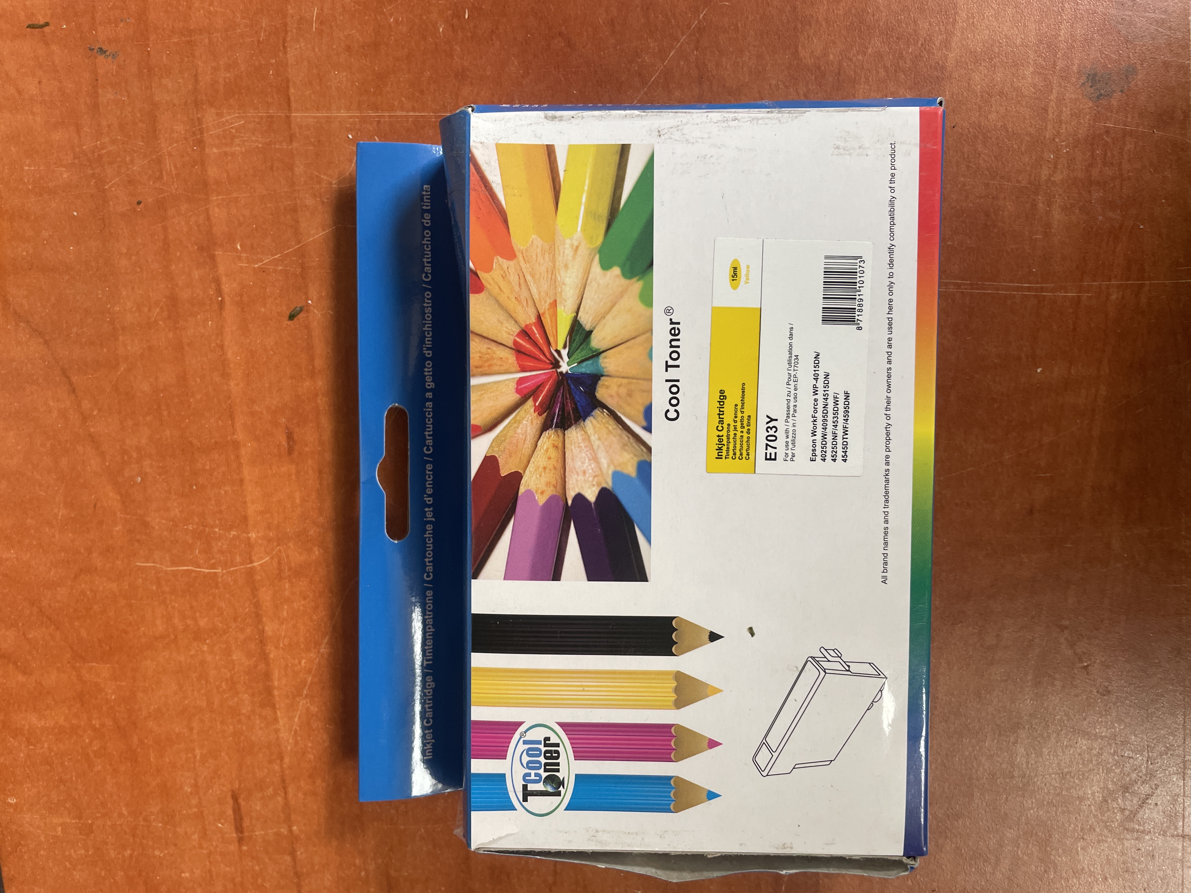 Cartouche d'encre jaune Cool Toner E703Y