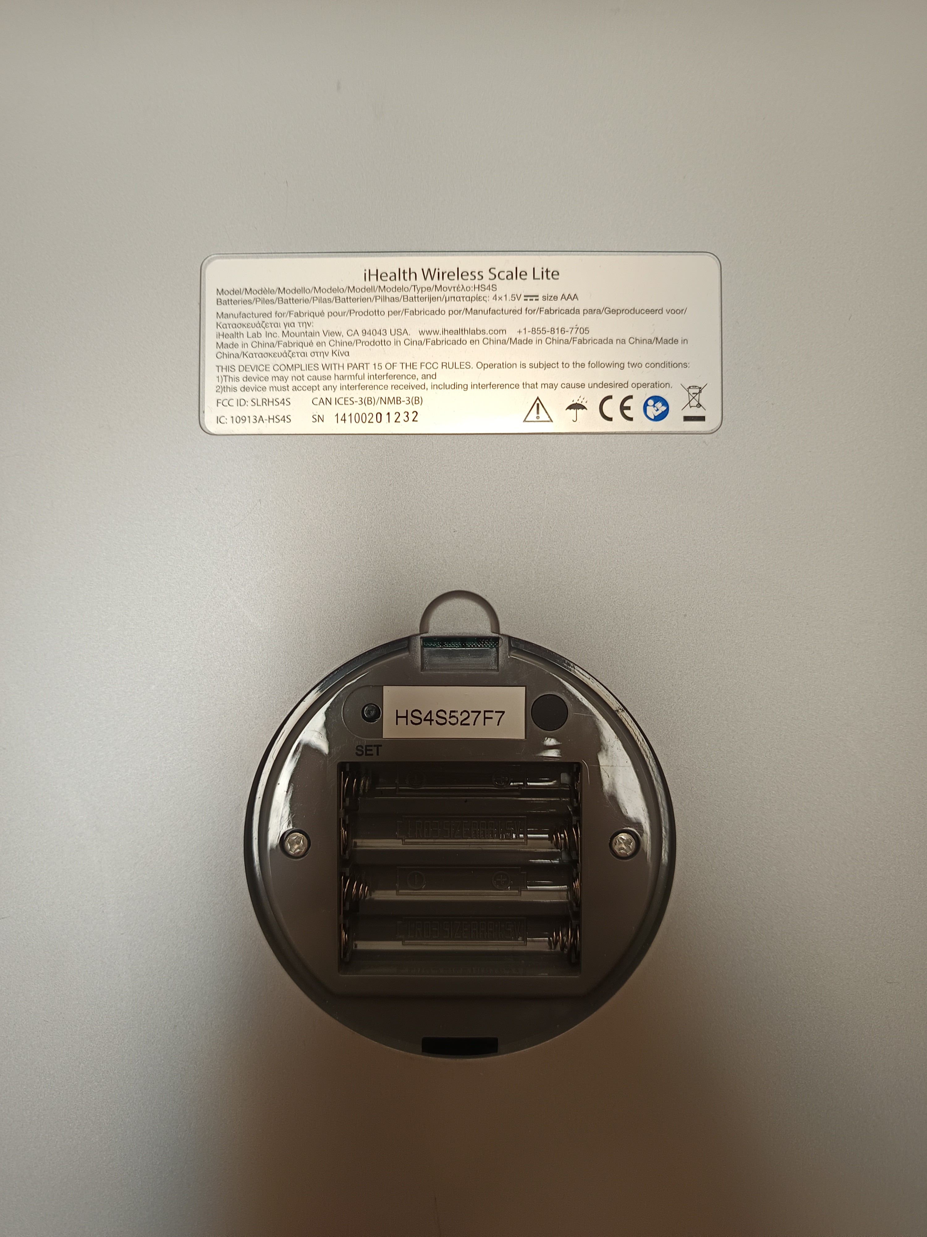 Balance connectée iHealth Wireless Scale Lite — photo 2