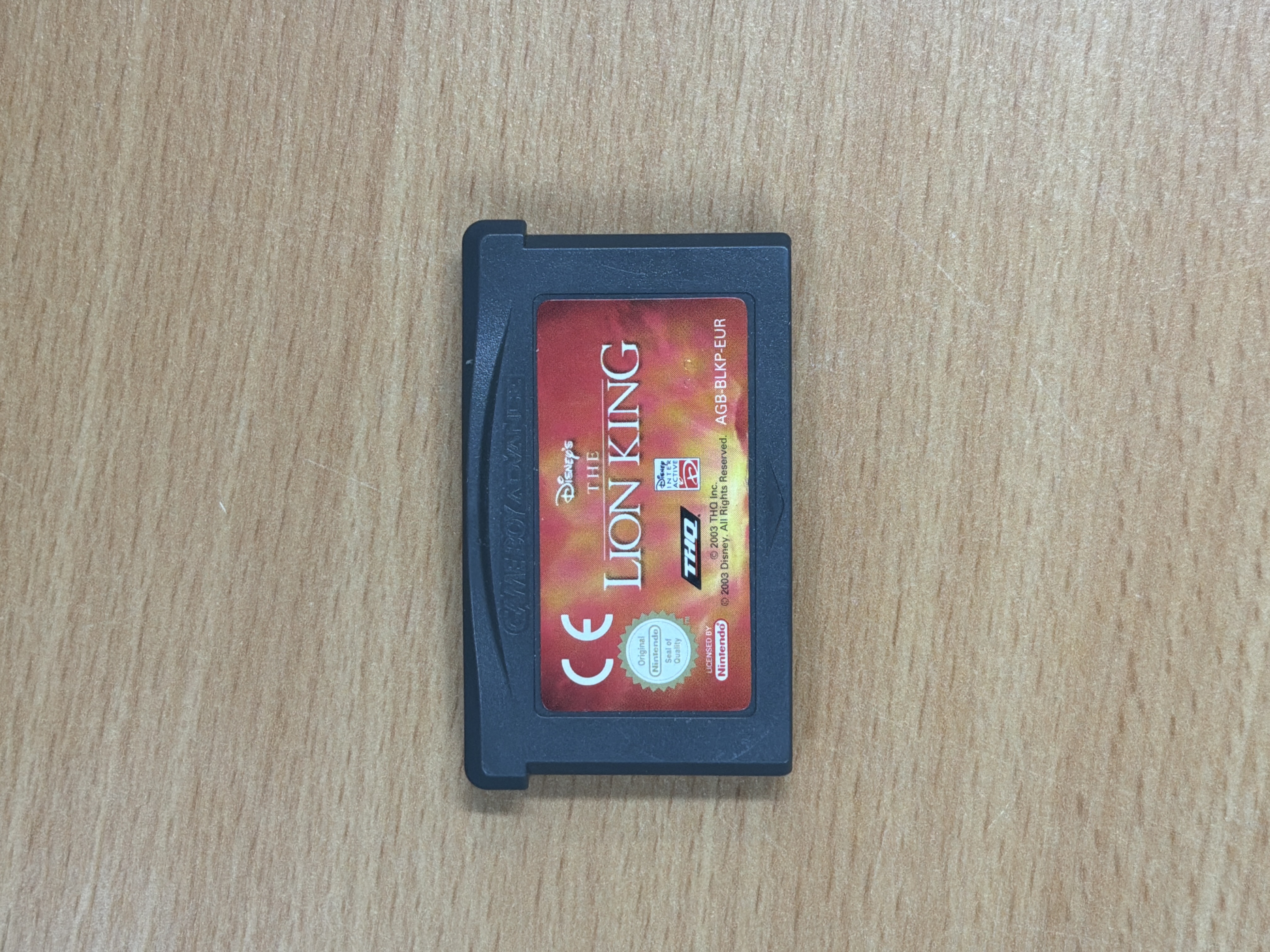 Jeu Game Boy Advance Le Roi Lion