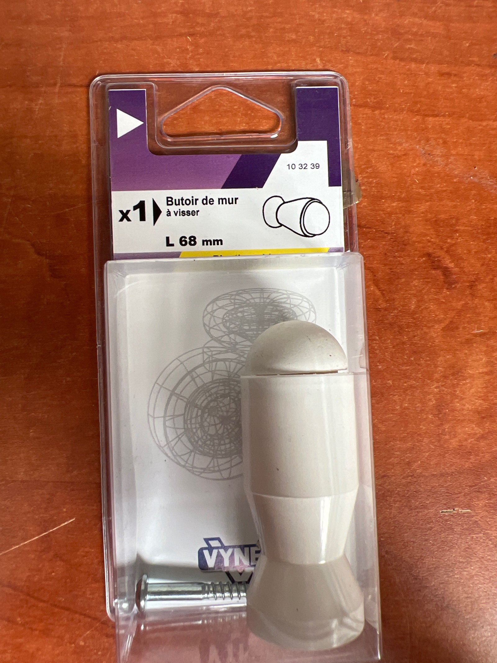 Vynex Butoir de mur à visser L 68 mm (10 32 39)