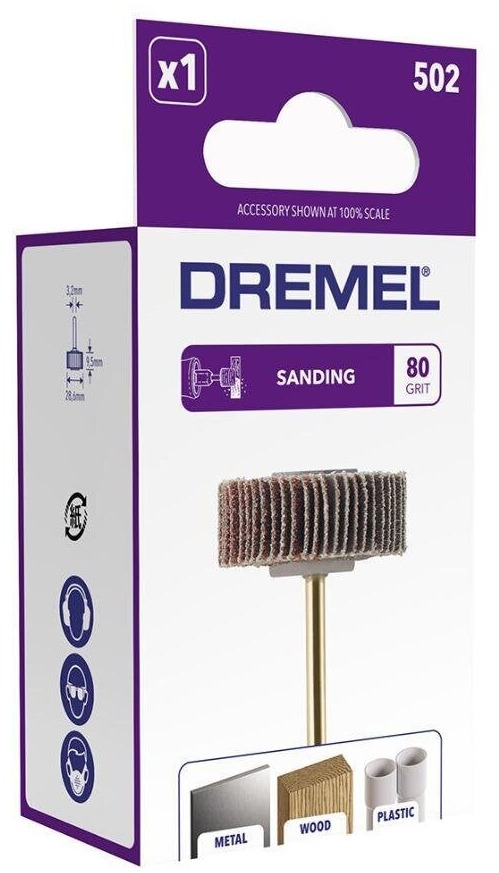 Dremel 438 bandes de ponçage 6,4 mm grain 120 x6