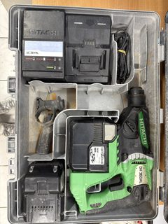Hitachi DH36DAL perforateur-burineur sans fil SDS+ 36 V avec 2 batteries