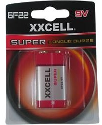 Xxcell Pile super longue durée 9v 6f22