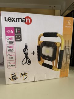 Projecteur de chantier pliable rechargeable Lexman 1200/600 lm