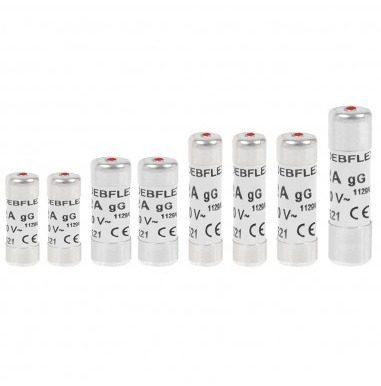 Debflex 715006 lot de 8 fusibles avec voyant 10A à 32A