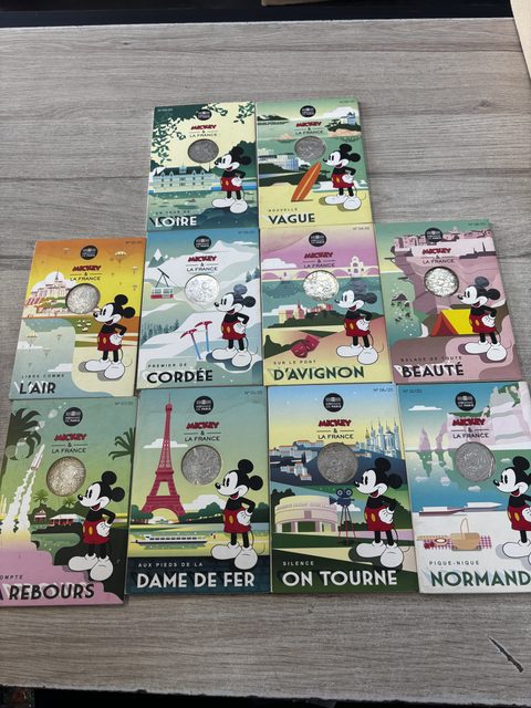 Collection Mickey & La France 2018 Monnaie de Paris
