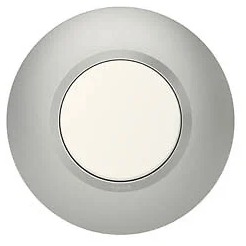 Plaque ronde Legrand Dooxie 1 poste aluminium