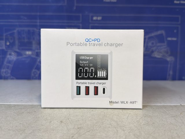 Chargeur de voyage QC+PD WLX-A9T+ USB USB-C