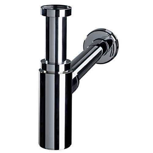 Siphon de lavabo Design lineis en laiton chrome