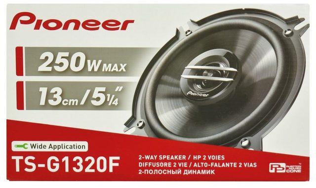 Haut-parleurs Pioneer TS-G1320F 13 cm 2 voies 250W - lot de 2