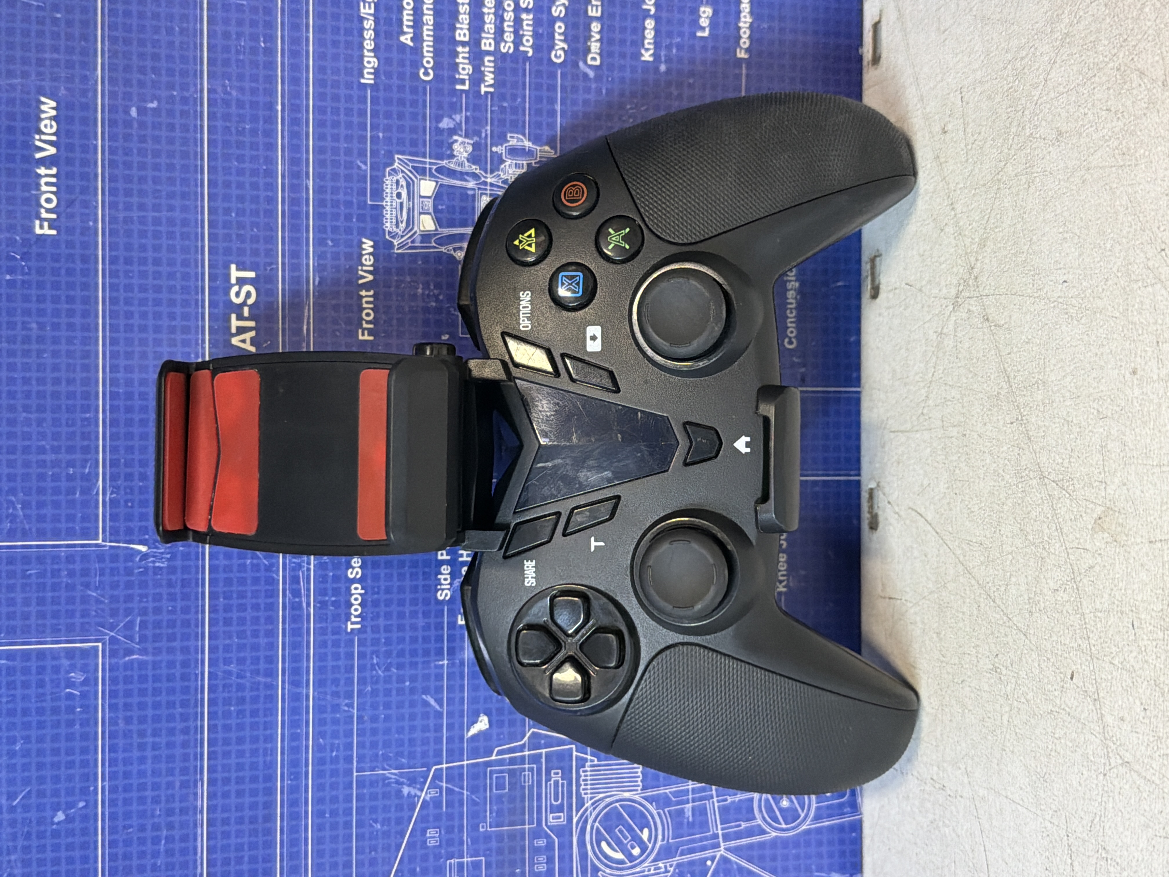 Manette de jeu smartphone avec support téléphone