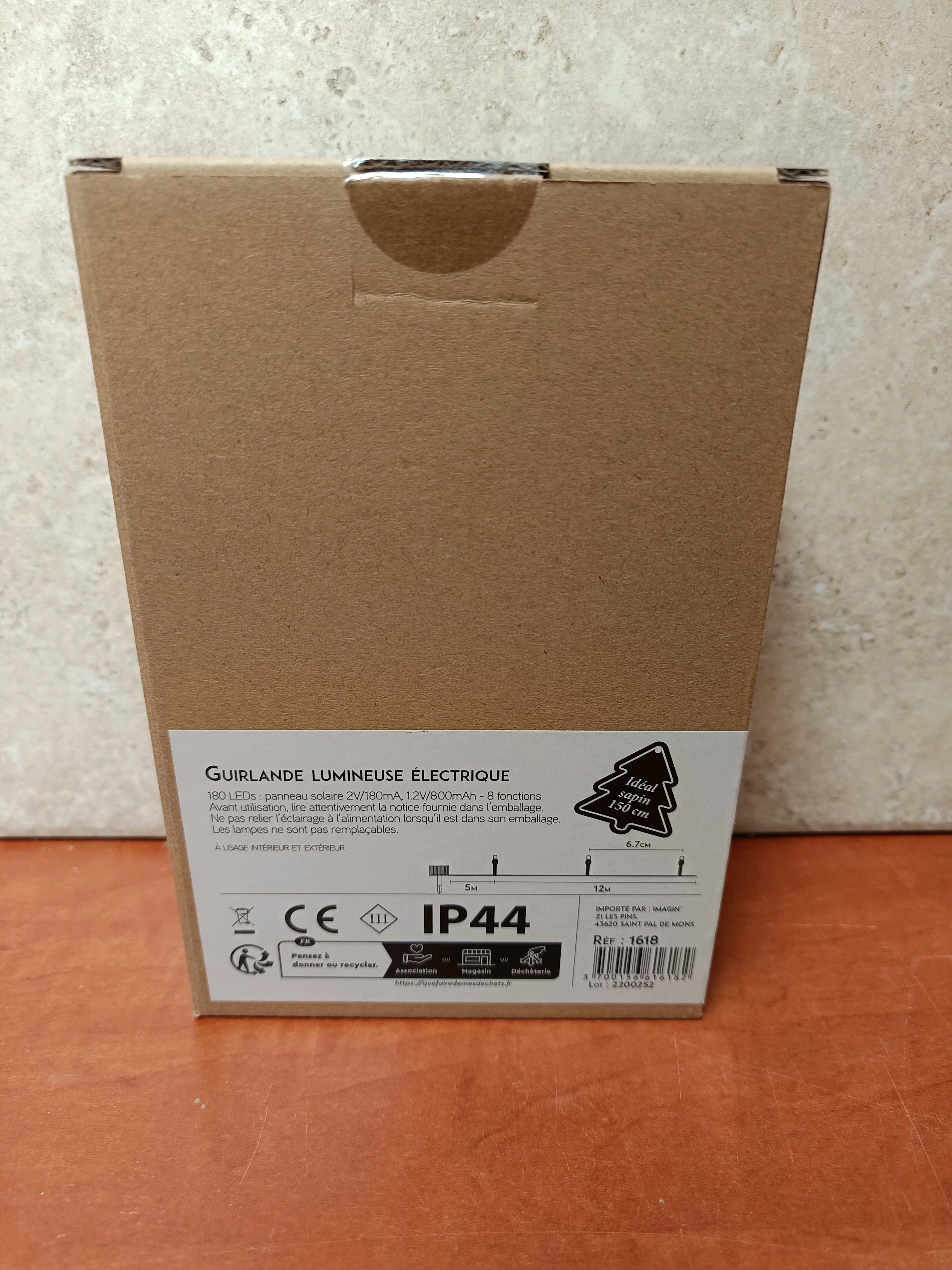 Christmas Diy 180 LEDs solaire – guirlande lumineuse électrique blanc froid clignotante — photo 2