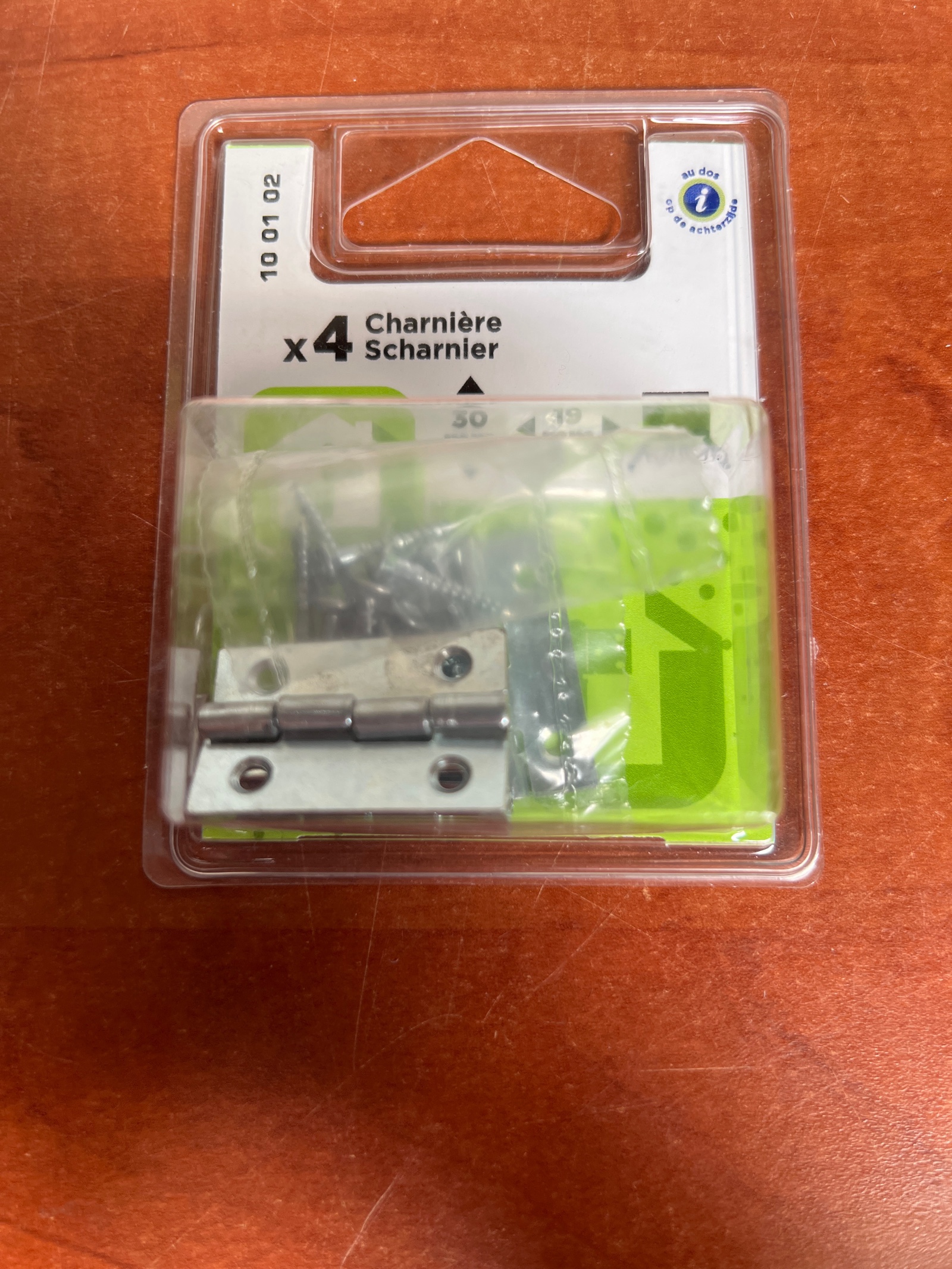Charnières x4 30 x 19 mm avec vis