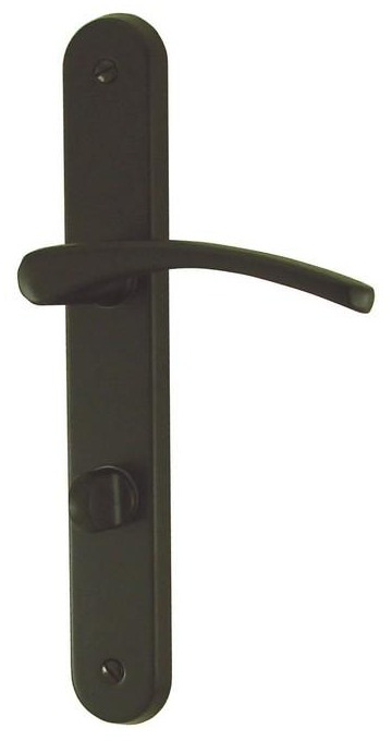 Poignée de porte DT 2000 Cluses noir mat condamnation 195 mm