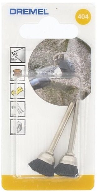 Dremel 404 brosse en soie 13 mm x2 pour outil multifonction