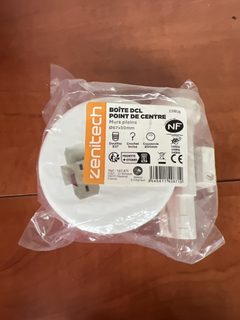 Zenitech Boîte DCL point de centre Ø67x50 mm (murs pleins)