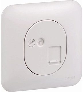 Schneider Electric Ovalis prise RJ45 Cat.5e UTP blanc