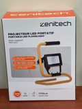 Zenitech Projecteur LED portatif 20W - 1700 lm - IP65 - avec support — photo 1