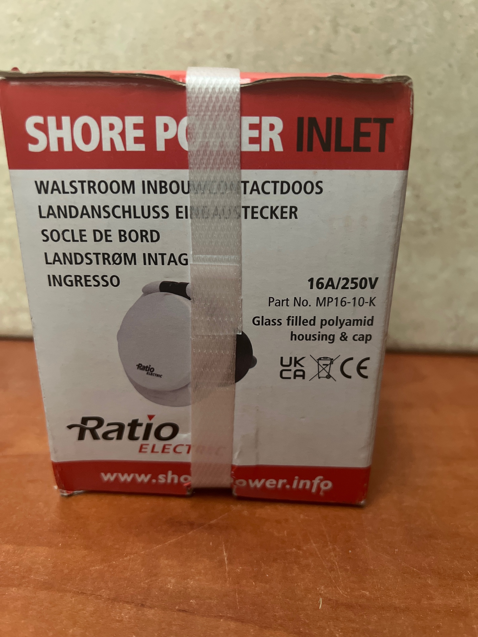 Ratio Electric Shore Power Inlet 16A/250V MP16-10-K