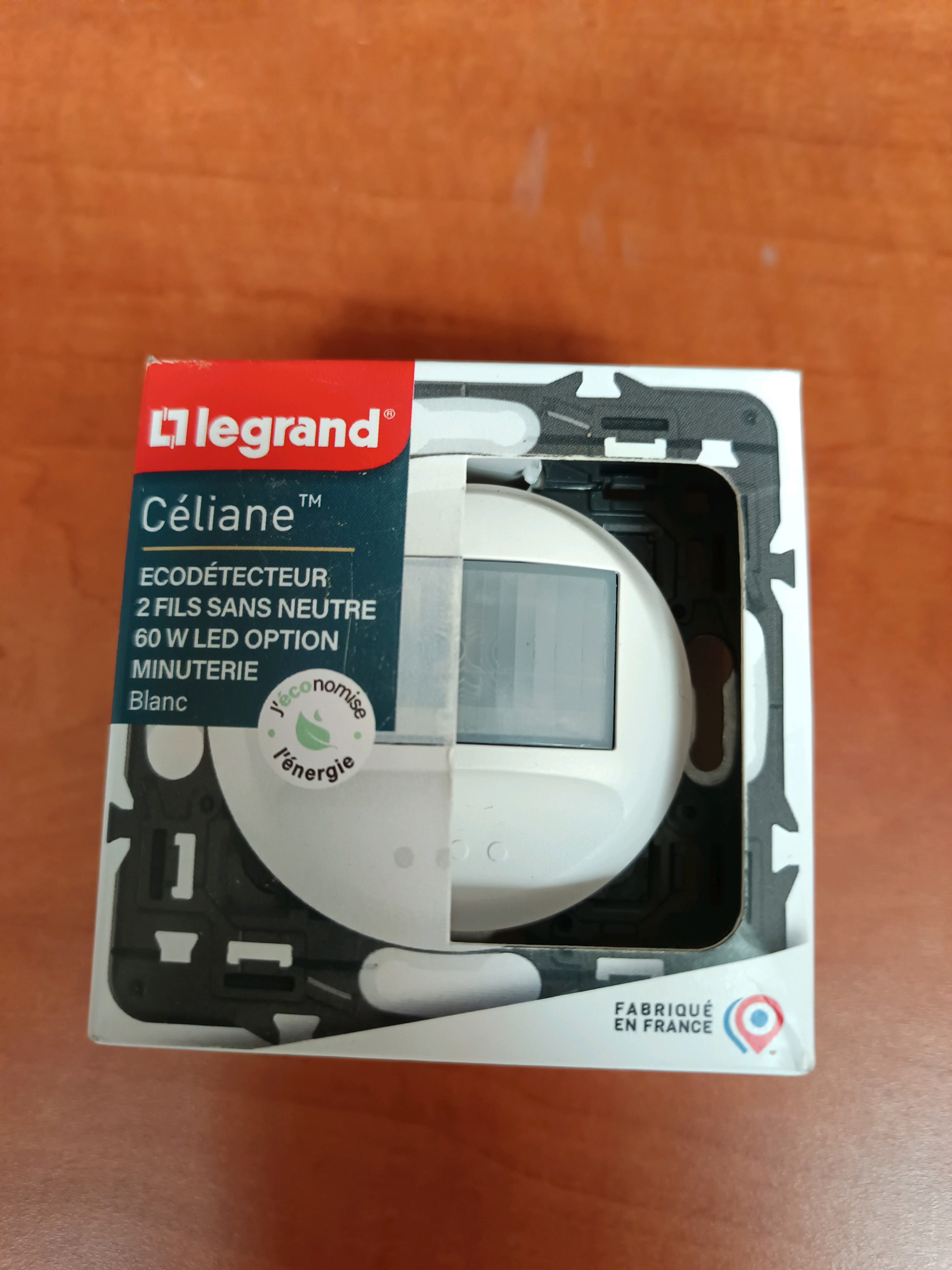 Legrand Céliane Écodétecteur 2 fils sans neutre 60 W LED option minuterie – Blanc