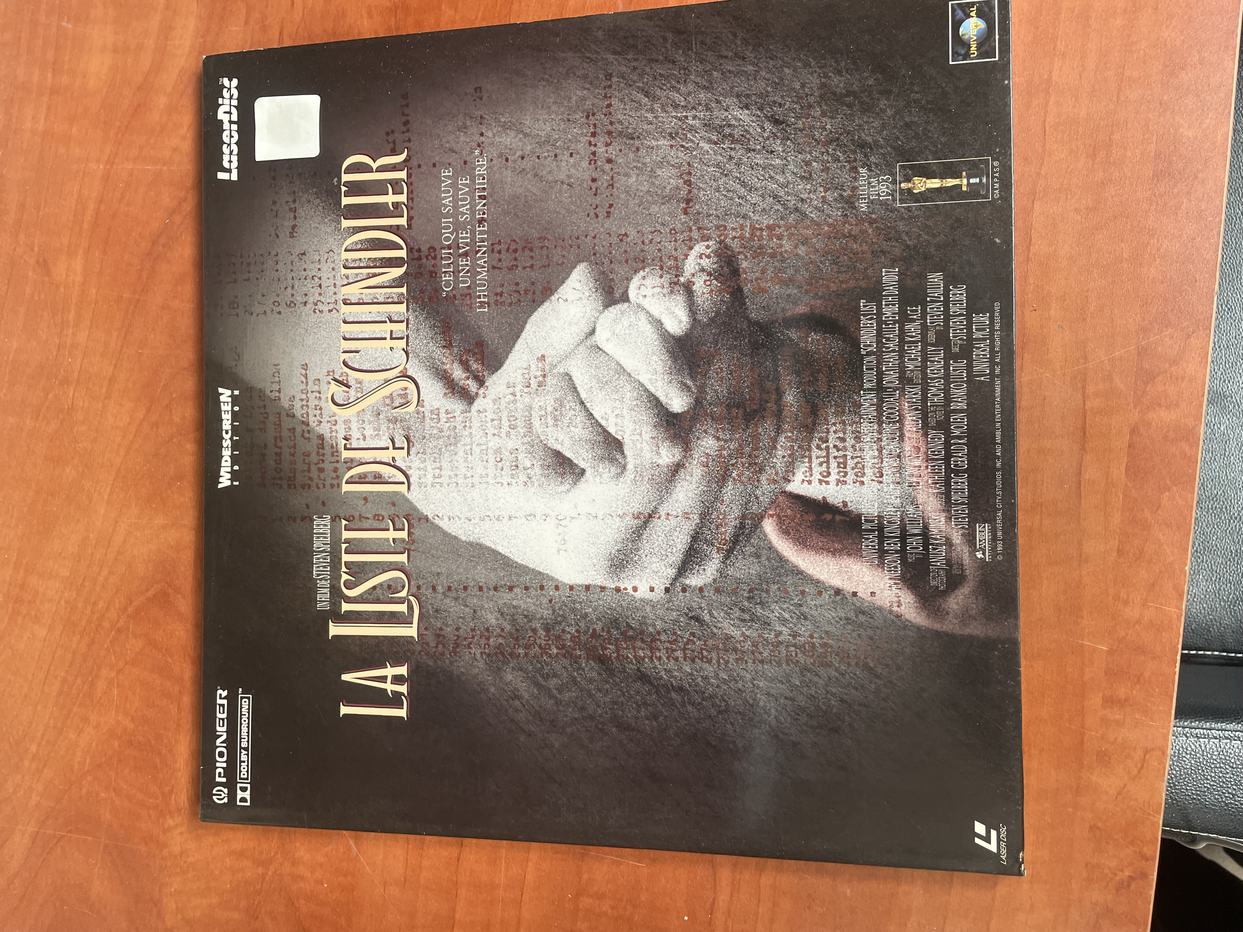 LaserDisc La Liste de Schindler édition widescreen