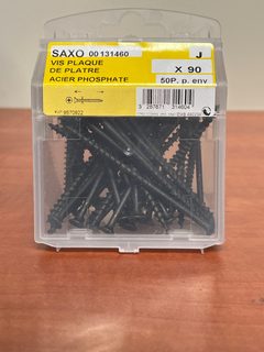 SAXO 00 131460 vis plaque de plâtre acier phosphate X 90 (boîte)