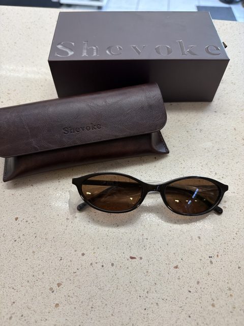 Lunettes de soleil Shevoke Zulu Brown avec étui et boîte