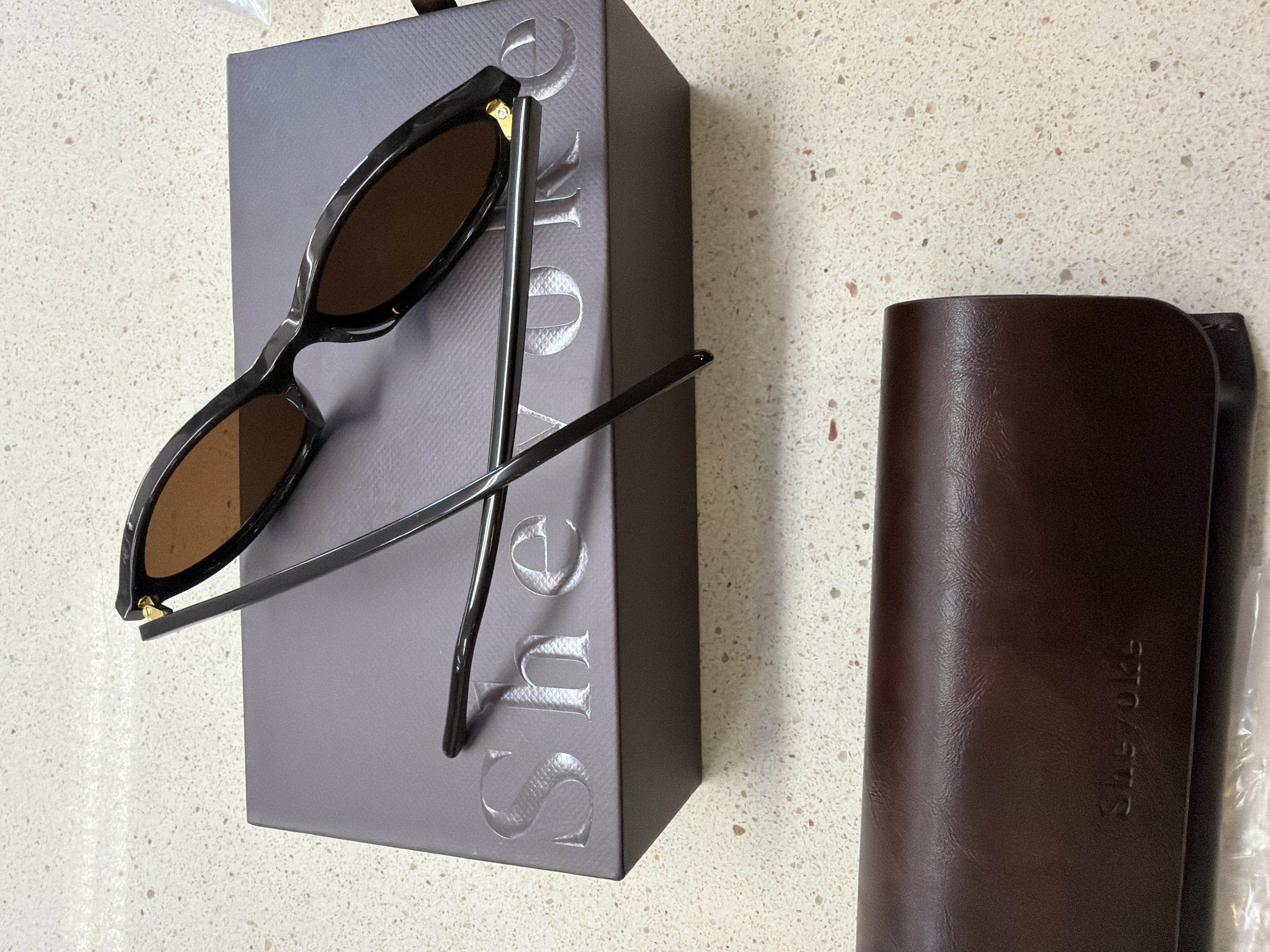 Lunettes de soleil Shevoke Zulu Brown avec étui et boîte — photo 3