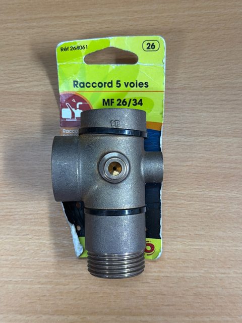 Raccord 5 voies MF 26/34
