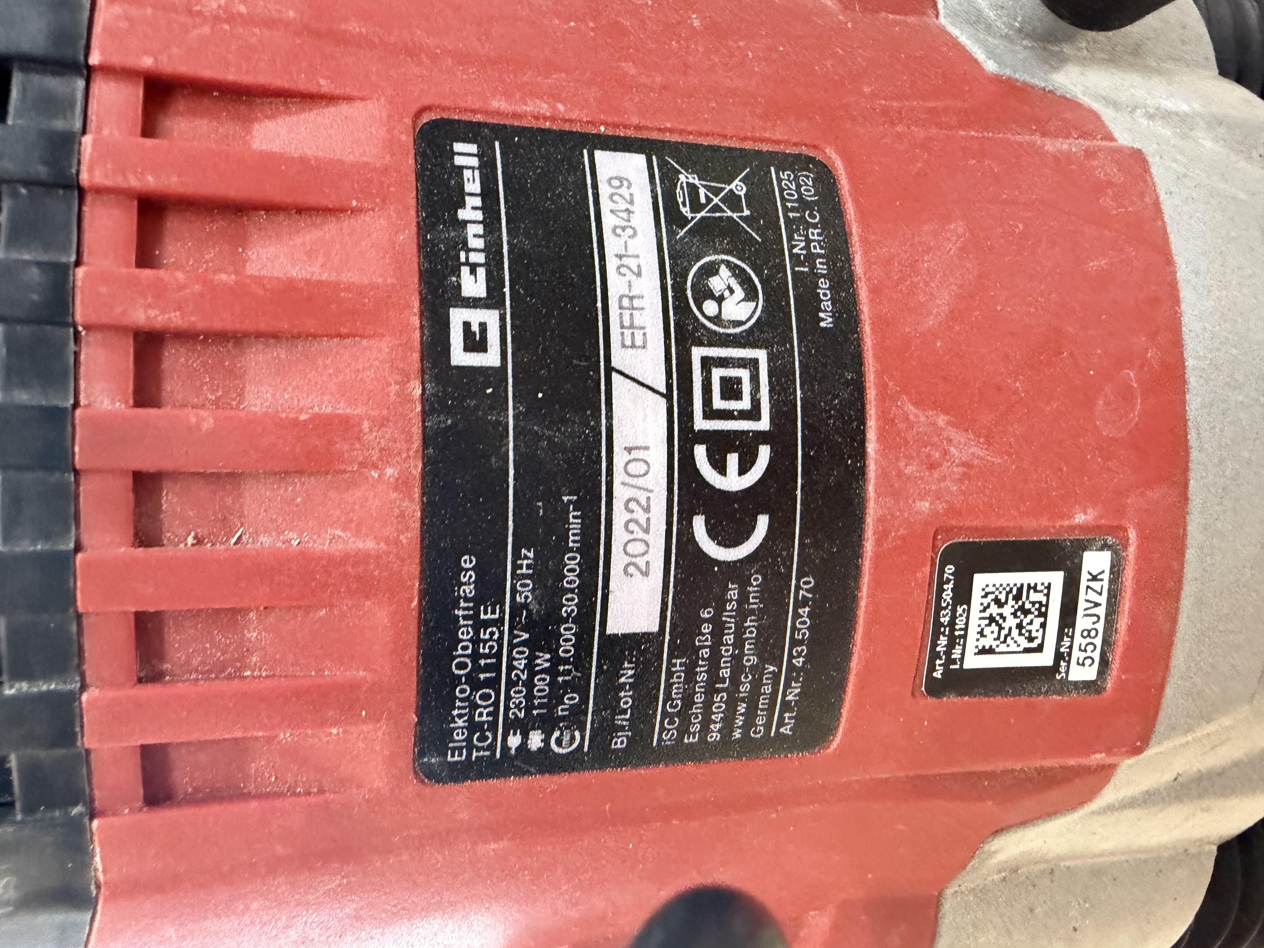 Einhell TC-RO 1155 E défonceuse électrique 1100 W — photo 2