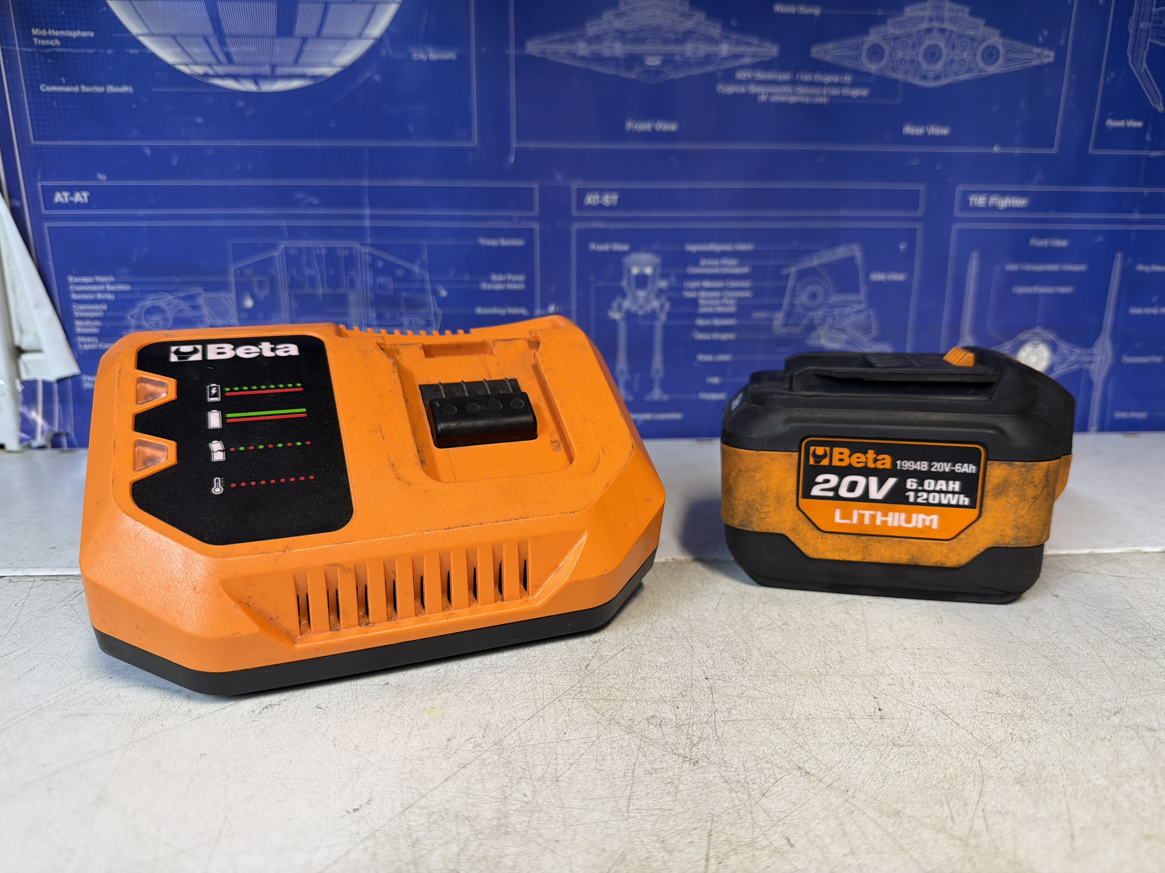 Batterie Beta 20V 6 Ah lithium avec chargeur