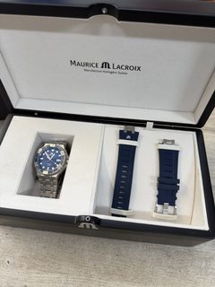 Montre Maurice Lacroix Aikon Venturer Automatique 43 mm bleue AI6058-SS002-430-2