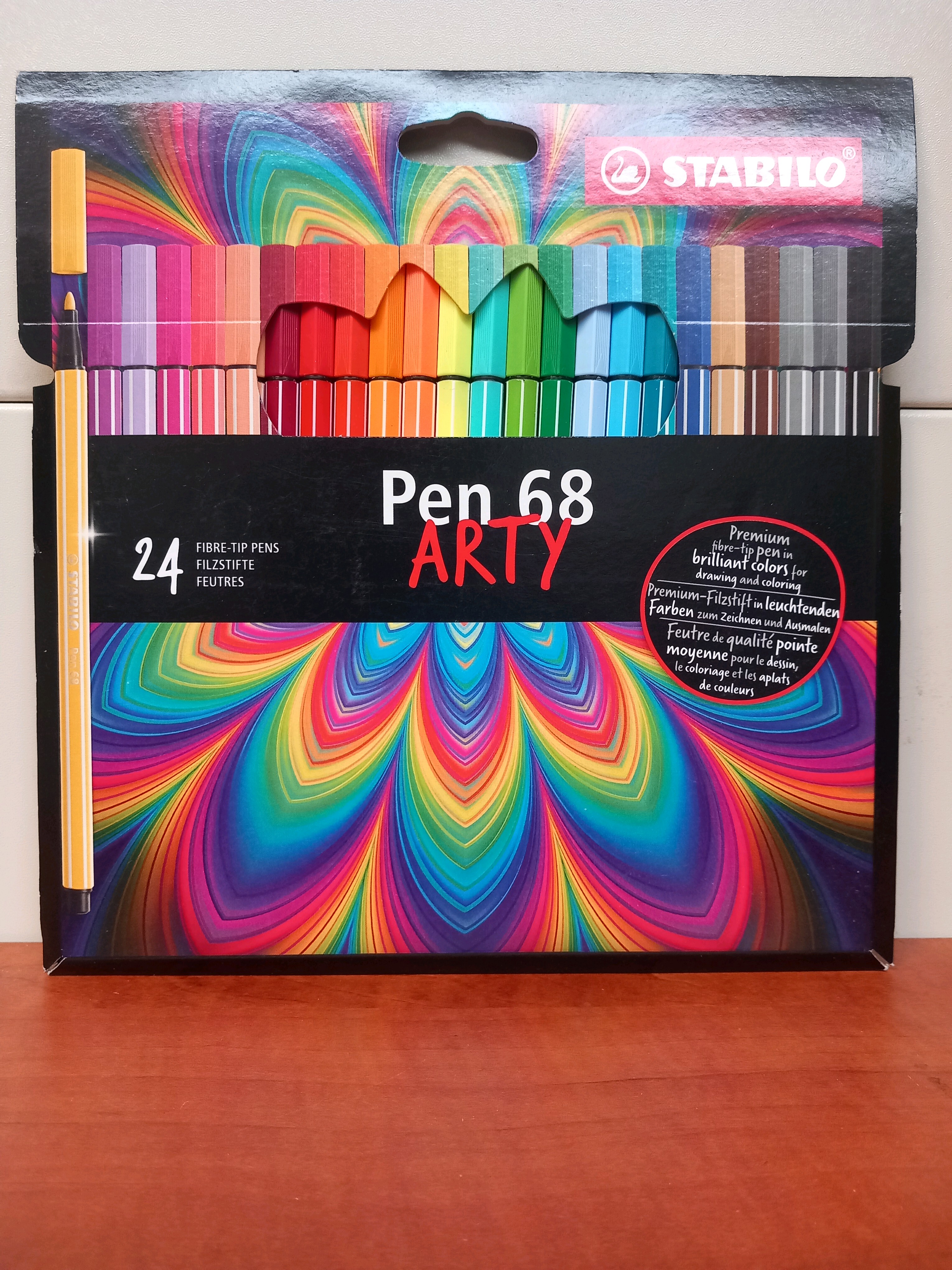 STABILO Pen 68 Arty - Set de 24 feutres