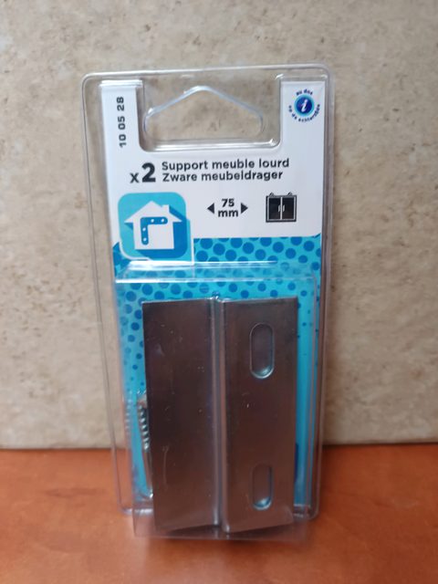 Support meuble lourd 75 mm (x2)