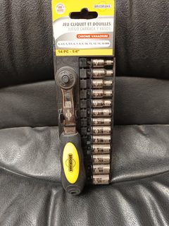 Bricorama Jeu Cliquet et Douilles 14 PC - 1/4"