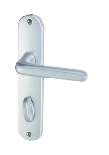Poignées de porte DT2000 Tignes alu argent condamnation 165