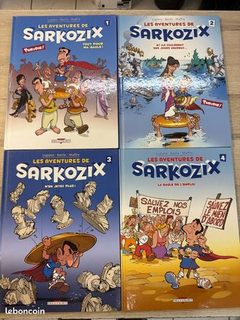 Lot BD Les aventures de Sarkozix volumes 1 à 4
