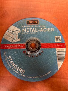 SCID Standard disque d’ébarbage métal-acier 230 x 6,4 x 22,23 mm (EN12413)