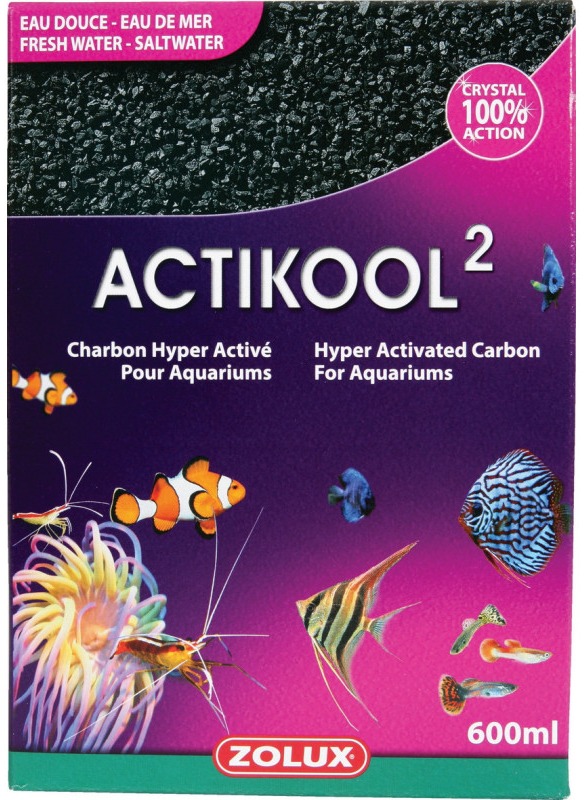 Zolux Actikool 2 charbon actif aquarium 600 ml