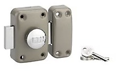 Verrou de s?ret? ? bouton et cylindre apache 40mm p?ne 160mm