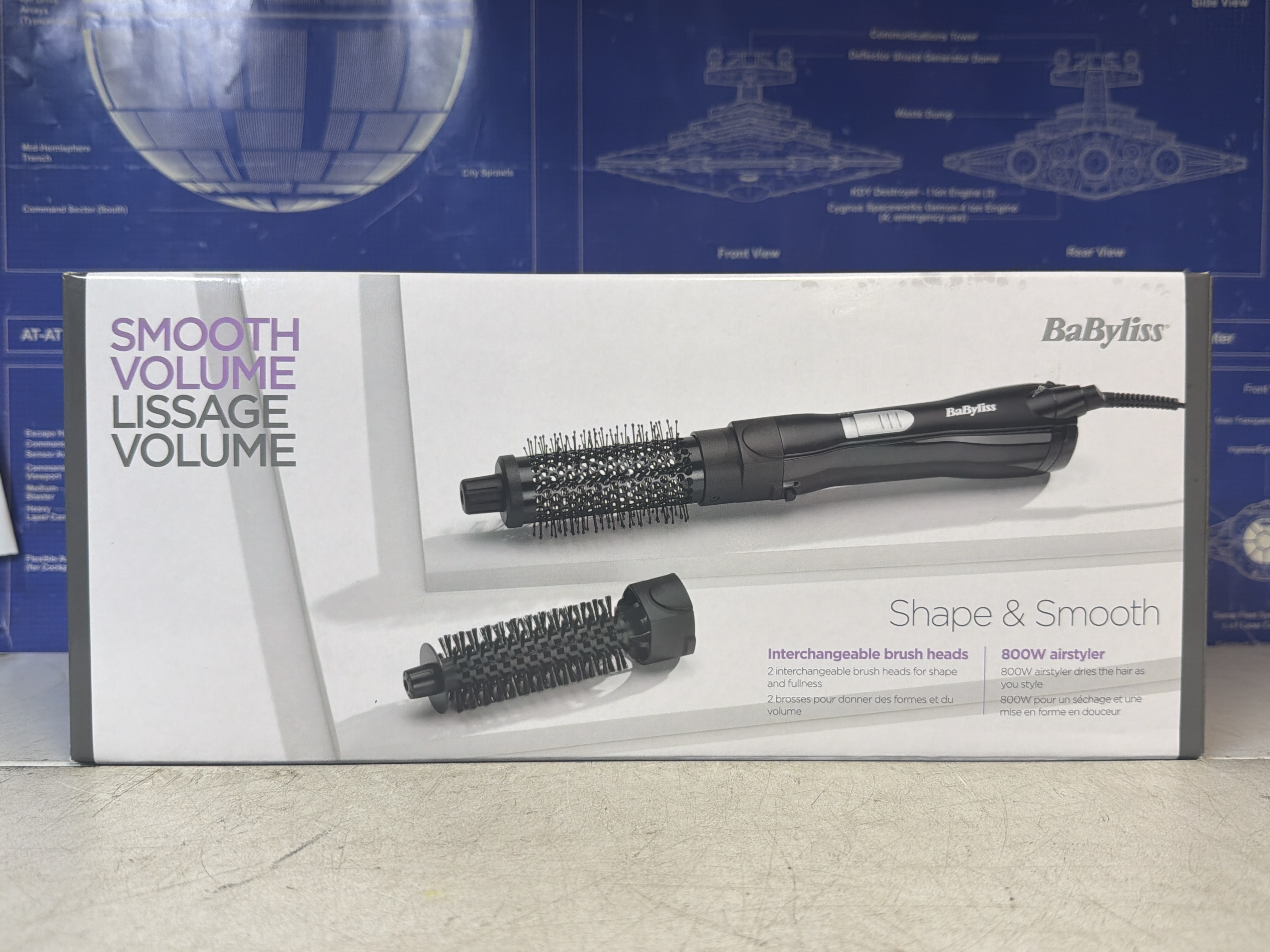 Brosse soufflante BaByliss Shape & Smooth AS82E 800W