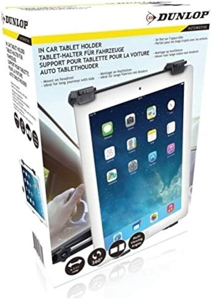 Support tablette voiture Dunlop appui-tête