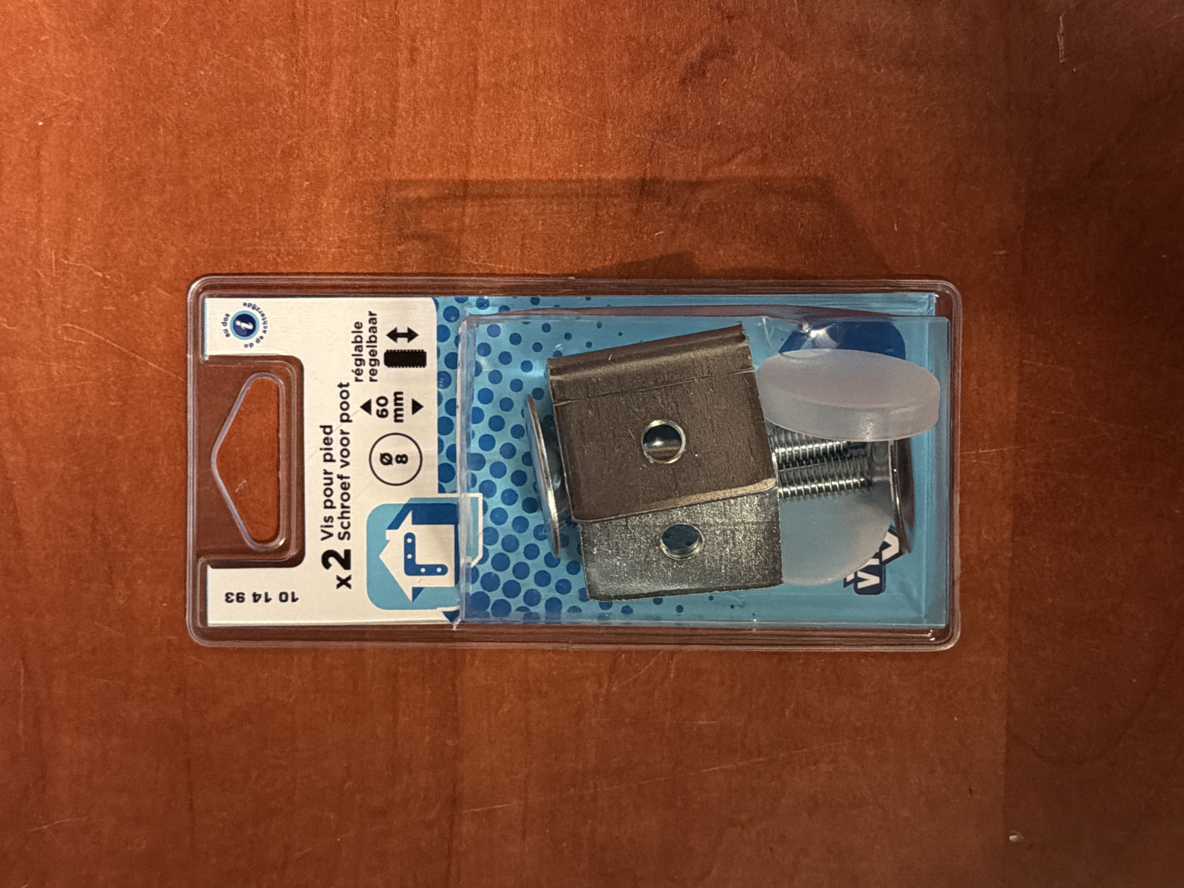 Kit de fixation pour panneau sur poteau (x2) - 8 mm