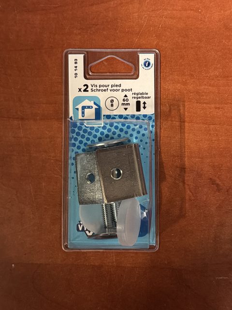 Kit de fixation pour panneau sur poteau (x2) - 8 mm