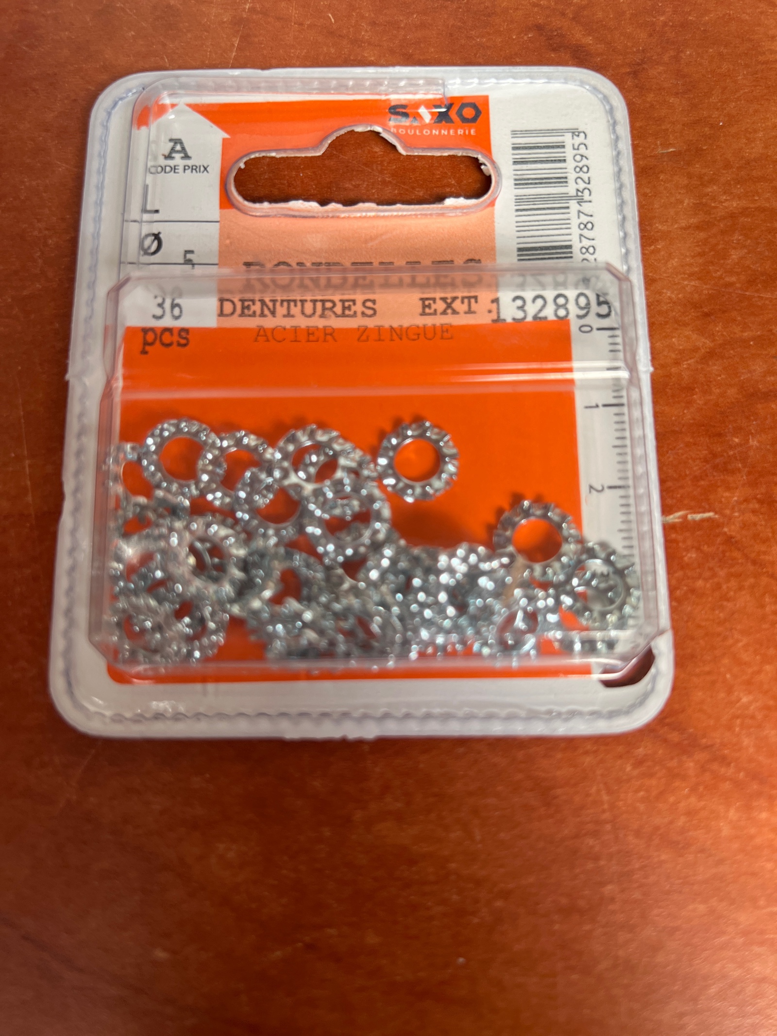 SYO rondelles à dentures extérieures acier zingué Ø 5 mm - 36 pièces