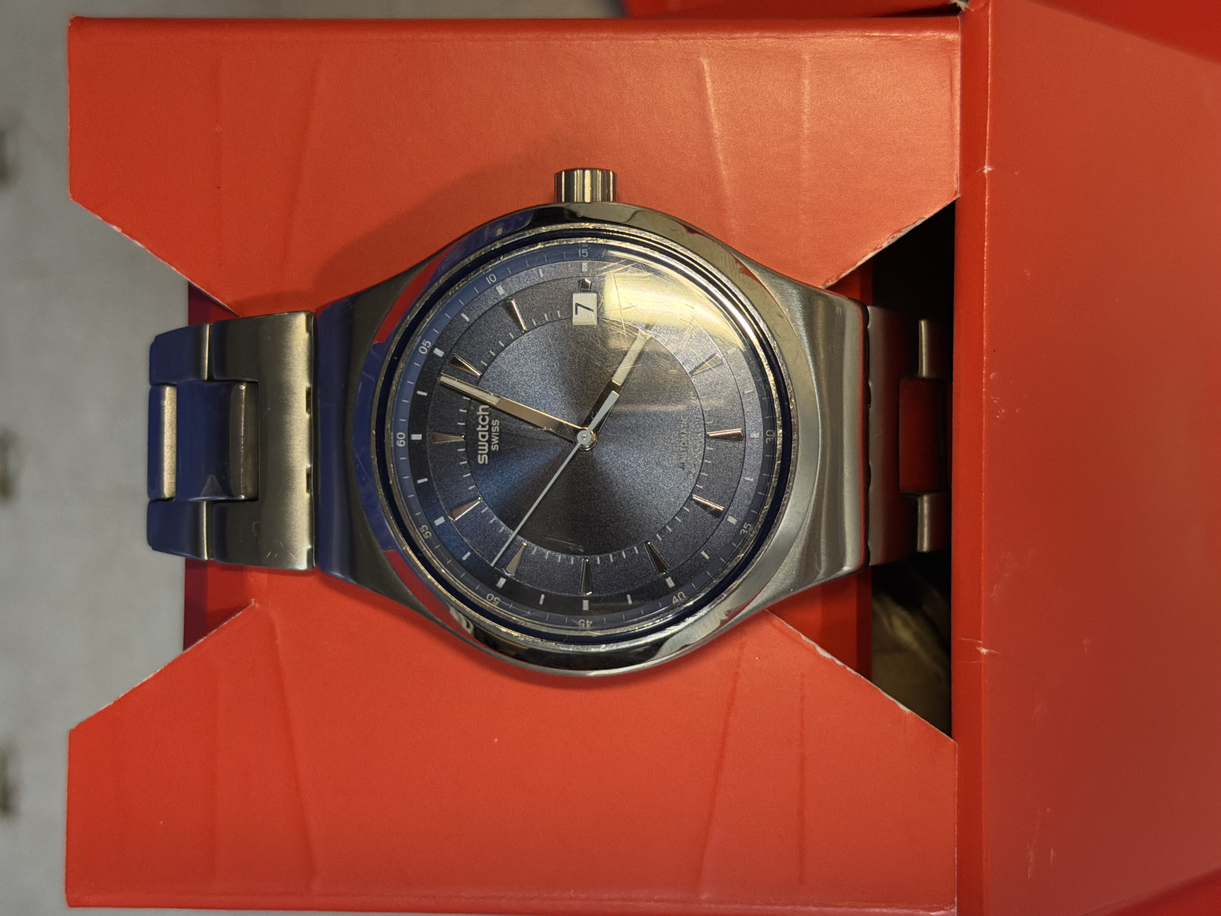 Montre automatique Swatch YIS435G acier — photo 2