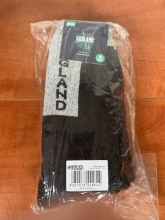 Lot 3 paires de chaussettes trekking Gogland Lauraisia noires 43/46