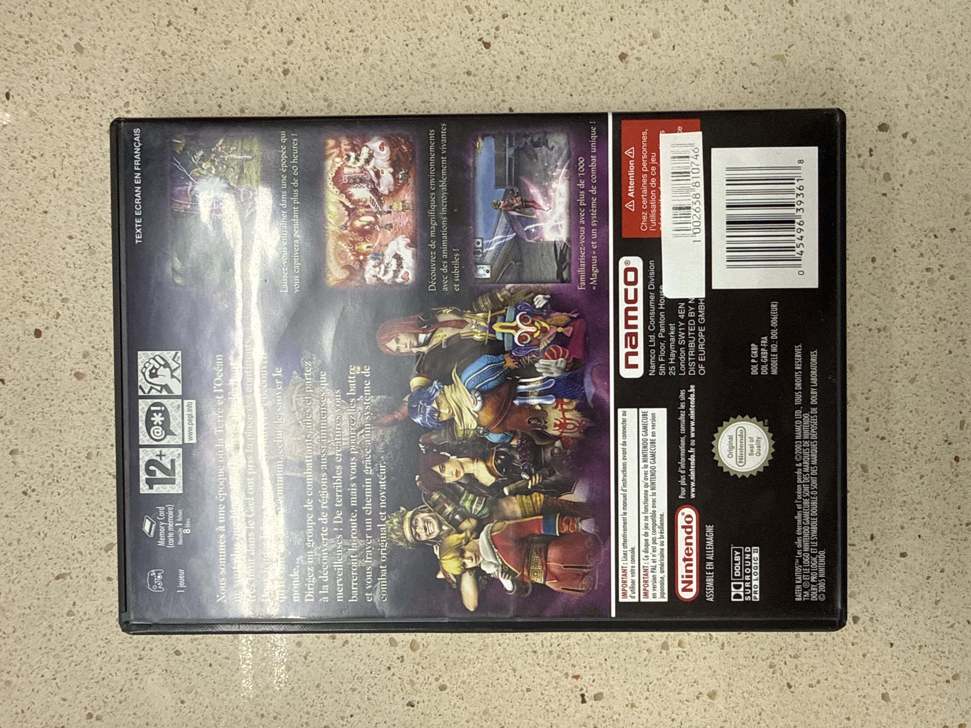 Nintendo GameCube Baten Kaitos Les Ailes Éternelles et l’Océan Perdu PAL — photo 3