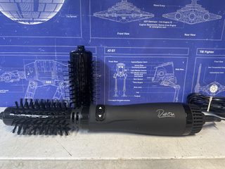 Brosse soufflante rotative avec 2 brosses